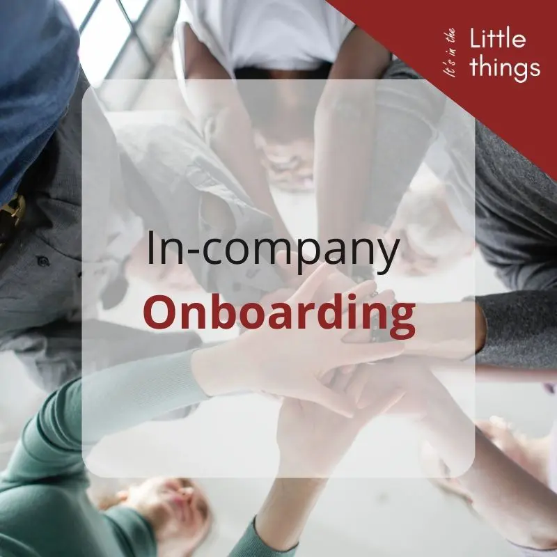 In-company training onboarding